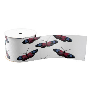 Ruban Gros-grain Papillon noir