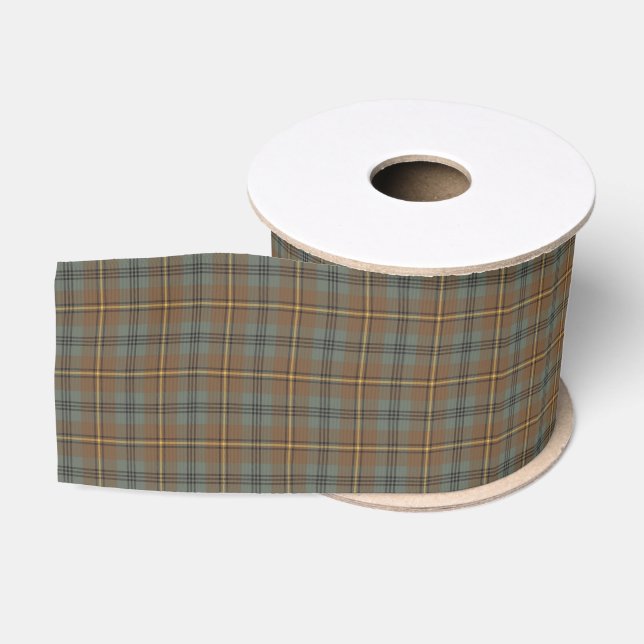 Ruban Gros-grain Patiné Johnstone Tartan Plaid (Bobine)