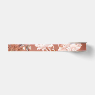 Ruban Gros-grain Pink Peony Chinoiserie Grosgrain Ribbon