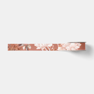Ruban Gros-grain Pink Peony Chinoiserie Grosgrain Ribbon