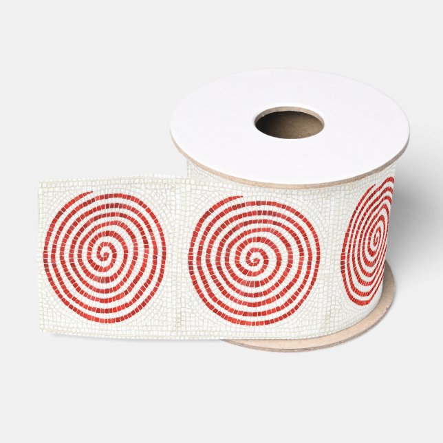 Ruban Gros-grain PINWHEEL MOSAIC 3" Large Grosgrain Ribbon (Bobine)