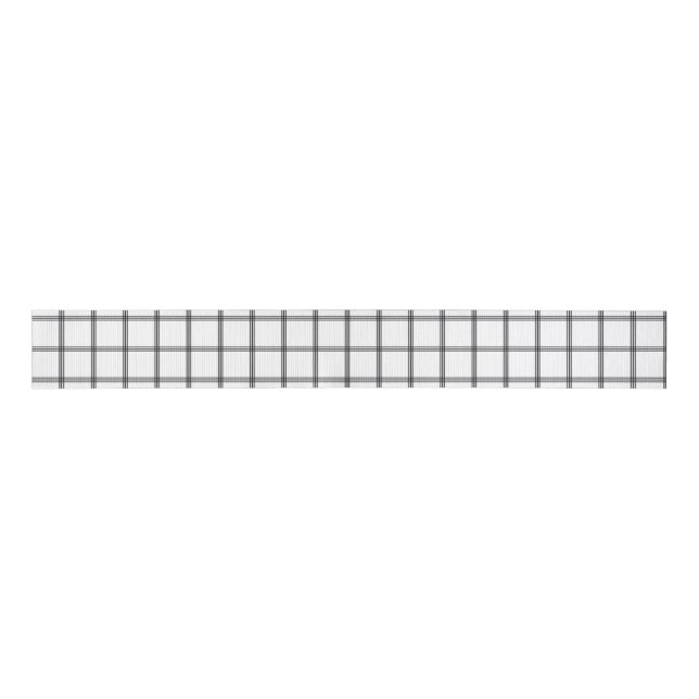 Ruban Gros-grain Plaid noir et blanc (Devant)