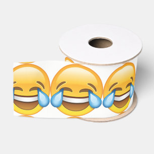 Ruban Gros-grain Pleurer de rire Larmes de joie émoji