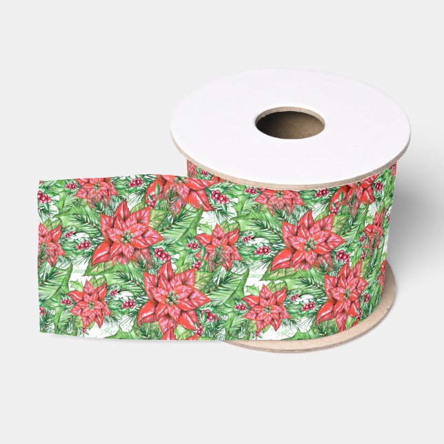 Ruban Gros-grain Poinsettia (Bobine)