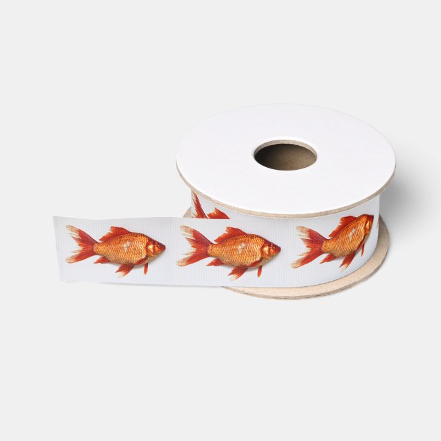 Ruban Gros-grain Poisson rouge (Bobine)