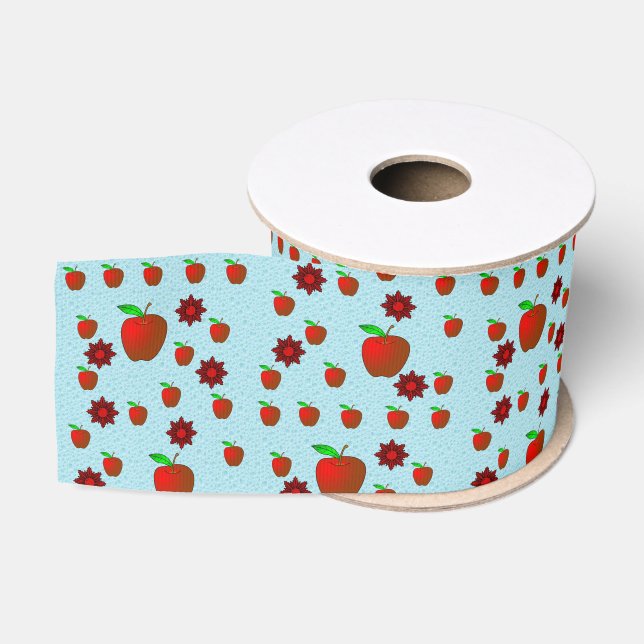 Ruban Gros-grain pomme rouge ruban décoratif (Bobine)