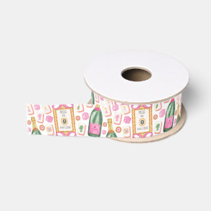 Ruban Gros-grain Presse aquarelle pour soirée Mahjong Champagne
