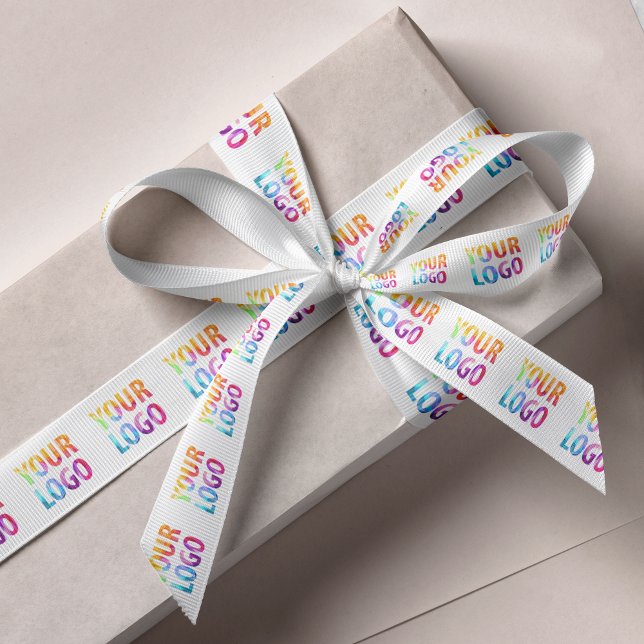 Ruban Gros-grain Promo marketing d'entreprise du logo d'entreprise  (Créateur téléchargé)