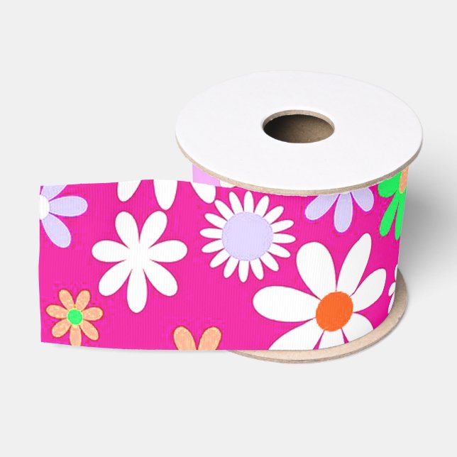 Ruban Gros-grain Puissance rose (Bobine)