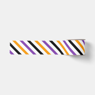 Ruban Gros-grain Rayures d'Halloween – Motif Diagonal Audacieux