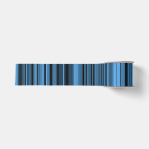 Ruban Gros-grain Rayures Noir Bleu