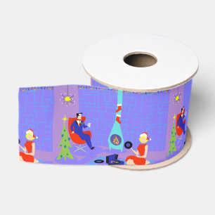 Ruban Gros-grain Rétro maison pour le ruban de cadeau de vacances