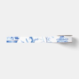 Ruban Gros-grain Ribbon Chinoiserie Blue Grosgrain