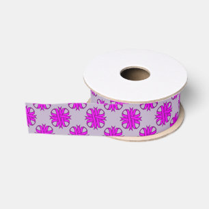 Ruban Gros-grain Ribbon de Clover violet par Kenneth Yoncich