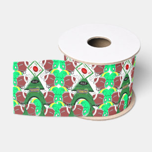 Ruban Gros-grain Ribbon, football