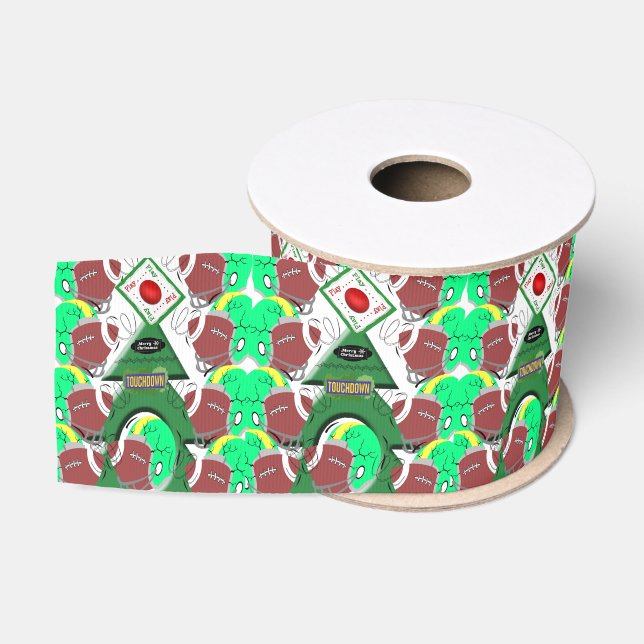 Ruban Gros-grain Ribbon, football (Bobine)
