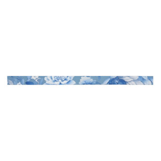 Ruban Gros-grain Ruban bleu Chinoiserie