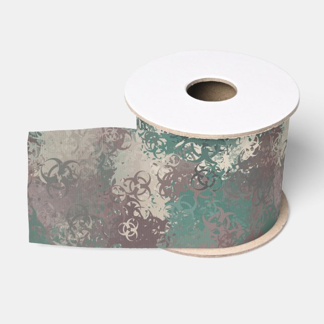 Ruban Gros-grain Ruban Camion Woodland Biodanger (Bobine)