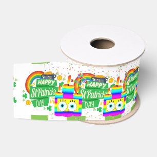 Ruban Gros-grain Ruban d'Anniversaire de la Saint-Patrick