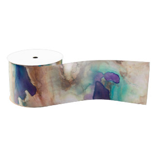 Ruban Gros-grain Ruban d'aquarelle d'eucalyptus
