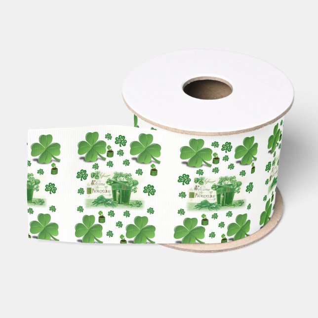 Ruban Gros-grain Ruban de la Saint Patrick (Bobine)