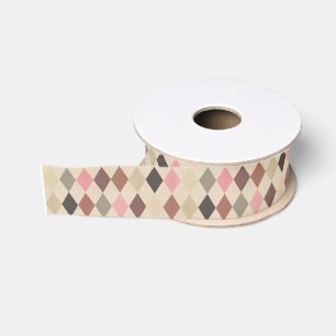 Ruban Gros-grain Ruban de motif de harlequin