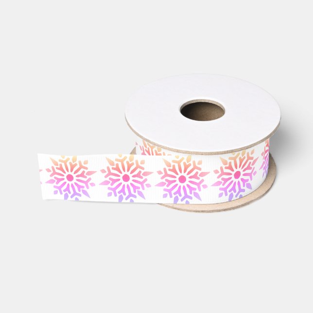 Ruban Gros-grain Ruban de neige Rainbow Grosgrain (Bobine)