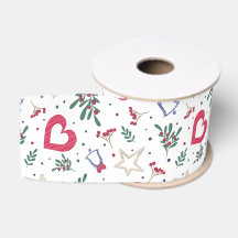 Ruban de Noël pour emballage
