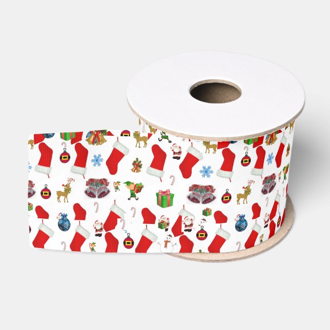 Ruban Gros-grain Ruban décoratif de Noël (Bobine)