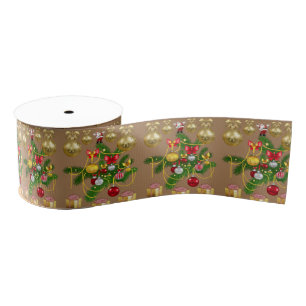 Ruban Gros-grain Ruban décoratif de Noël