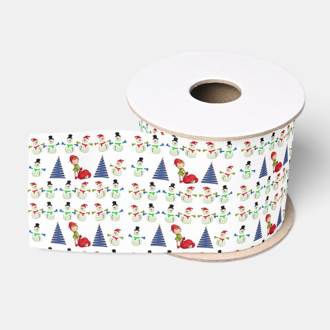 Ruban Gros-grain Ruban décoratif de Noël (Bobine)