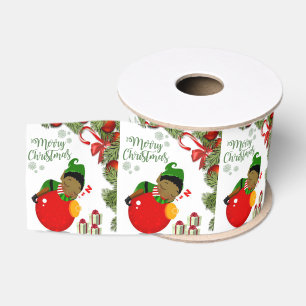 Ruban Gros-grain Ruban décoratif de Noël, Elf