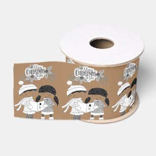 Ruban Gros-grain Ruban décoratif de Noël, Joyeux Noël