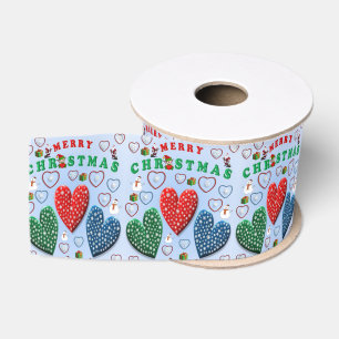 Ruban Gros-grain Ruban décoratif de Noël, Joyeux Noël