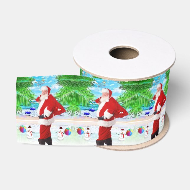 Ruban Gros-grain Ruban décoratif de Noël, Père Noël (Bobine)