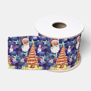 Ruban Gros-grain Ruban décoratif de Noël, Père Noël
