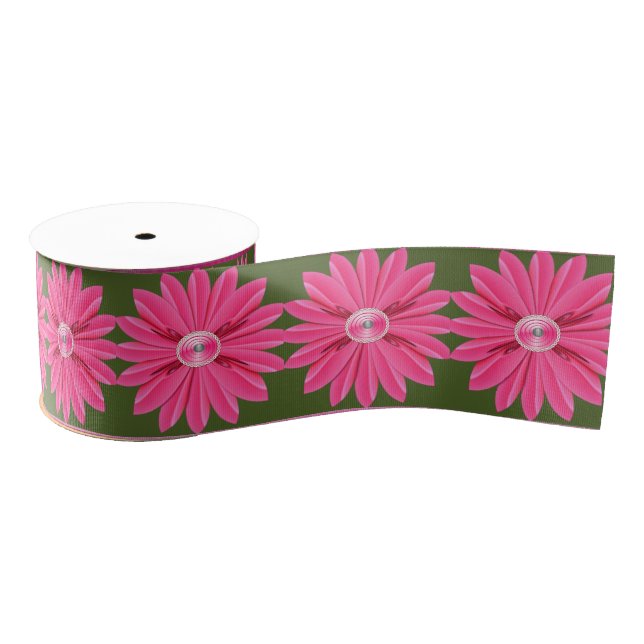 Ruban Gros-grain ruban décoratif floral (Bobine)