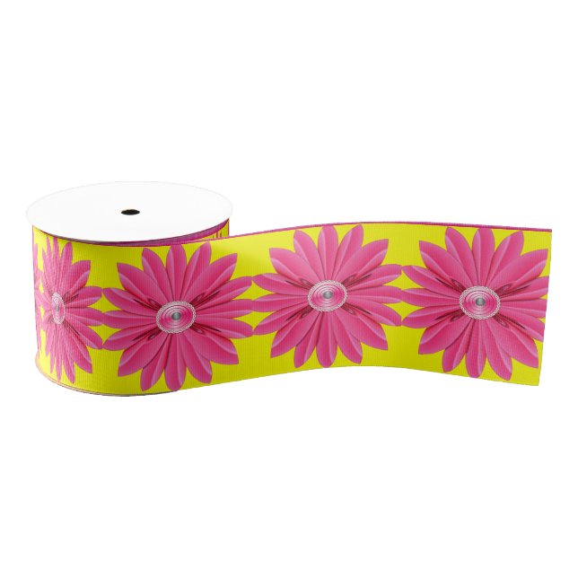 Ruban Gros-grain ruban décoratif floral (Bobine)