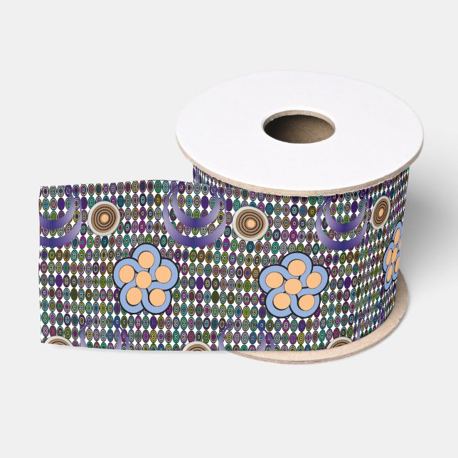 Ruban Gros-grain ruban décoratif floral (Bobine)