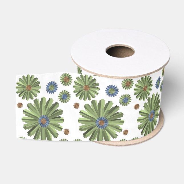 Ruban Gros-grain ruban décoratif floral (Bobine)