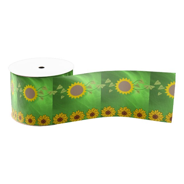 Ruban Gros-grain ruban décoratif floral (Bobine)