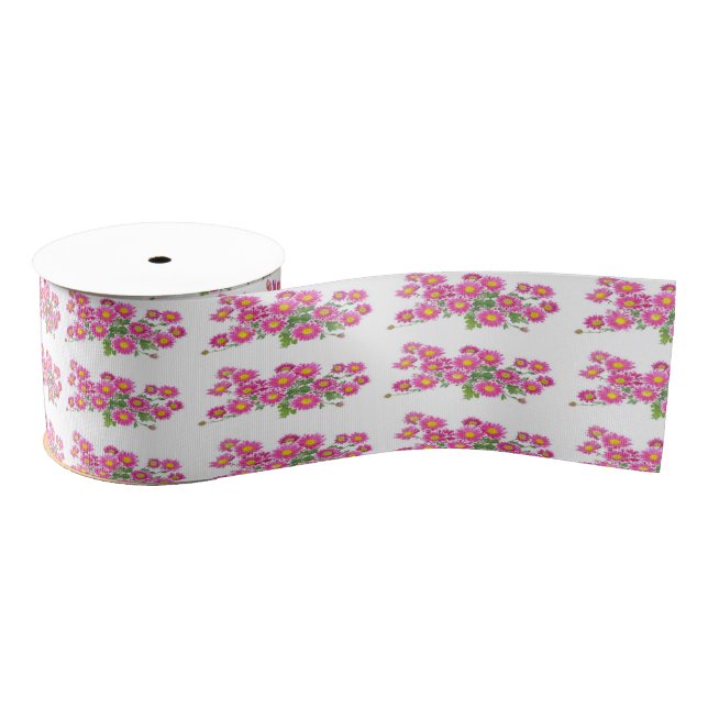 Ruban Gros-grain ruban décoratif floral (Bobine)