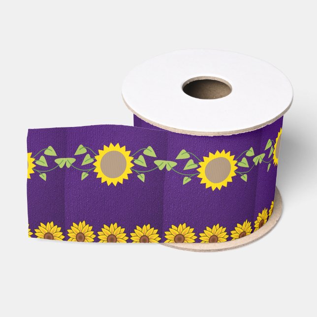 Ruban Gros-grain ruban décoratif floral (Bobine)