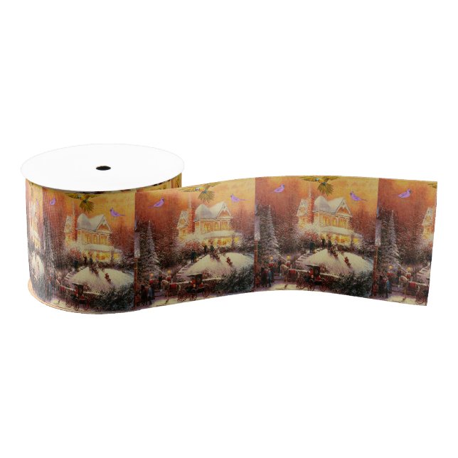 Ruban Gros-grain ruban décoratif noël (Bobine)