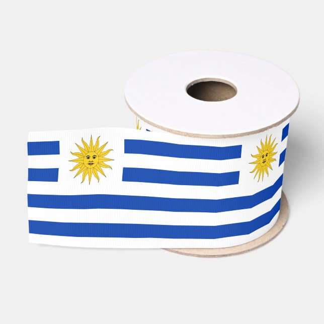Ruban Gros-grain Ruban du drapeau uruguayen, patriotes uruguayens/s (Bobine)