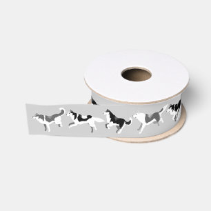 Ruban Gros-grain Ruban enroué de cadeau de chiens de traîneau de