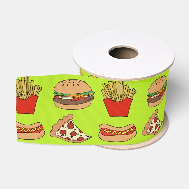 Ruban Gros-grain Ruban Junkfood (Bobine)