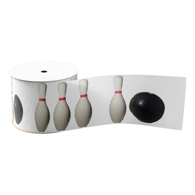 Ruban Gros-grain Ruban Love Bowling (Bobine)