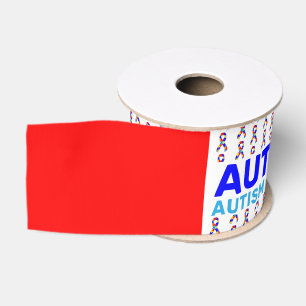 Ruban Gros-grain Ruban Motif sensibilisation sur l'autisme