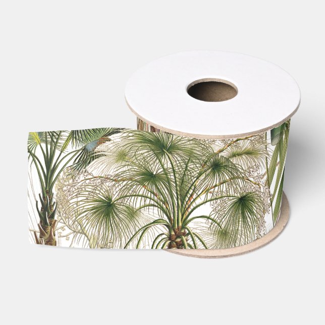 Ruban Gros-grain Ruban tropical de fleur Nuts de frondes de palmier (Bobine)